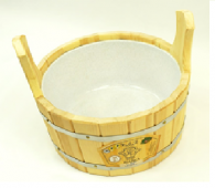 Шайка с пластиковой вставкой 25 литров 